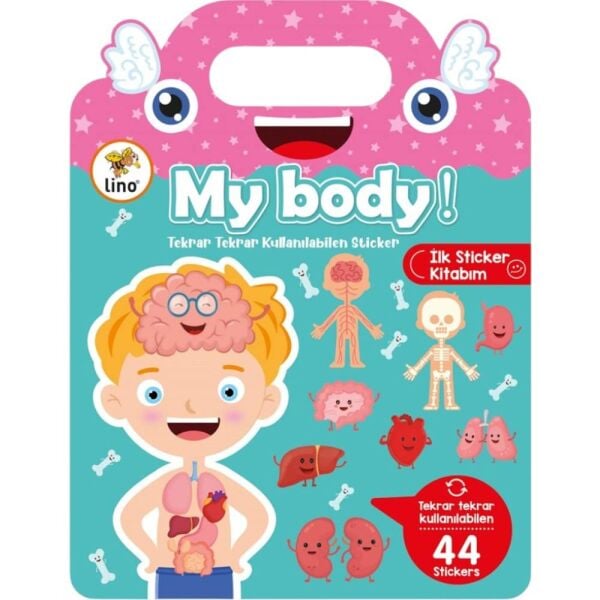 Lino LS-500 Tekrar Kullanılabilen İlk Sticker Kitabım My Body