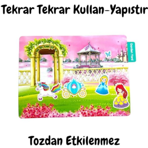 Lino LS-301 Tekrar Kullanılabilen Sticker Princess Garden