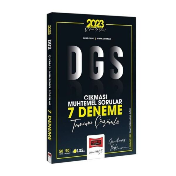 Yargı DGS 2023 Çıkması Muhtemel Sorular 7 Deneme Tamamı Çözümlü
