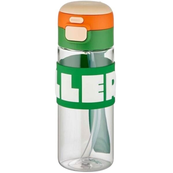 Diller 600 ml Silikon Gövdeli Pipetli Tritan Matara D2417 Yeşil