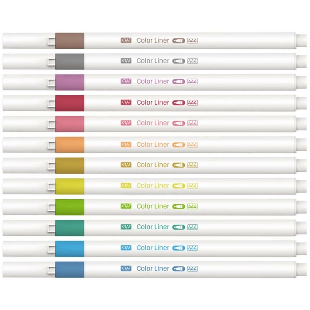 Kraf Color Lıner Kalem 0.5 Mm 444 12 Li
