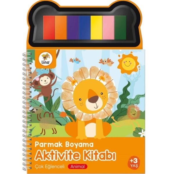Lino LP-600 Parmak Boyama Aktivite Kitabı Hayvan Temalı