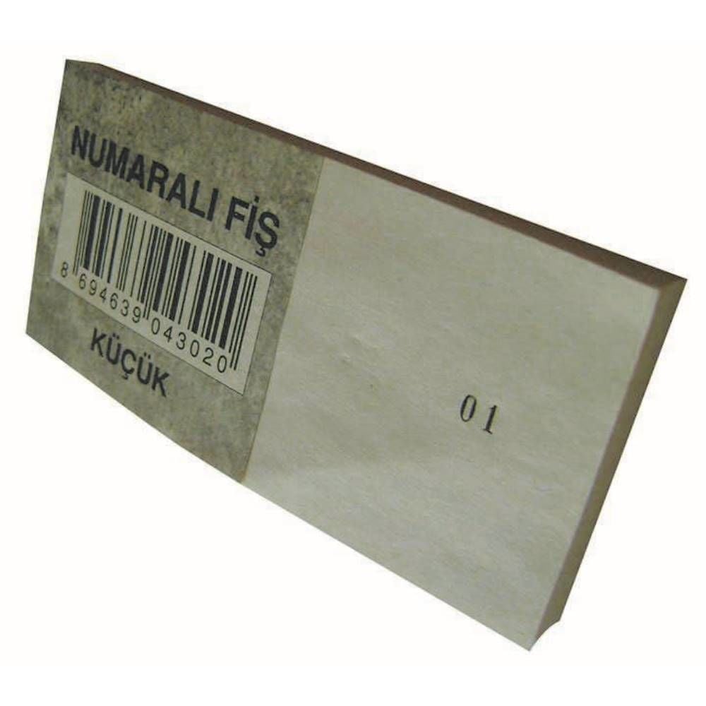 Dilman Numaralı Fiş Küçük 5X11 4302