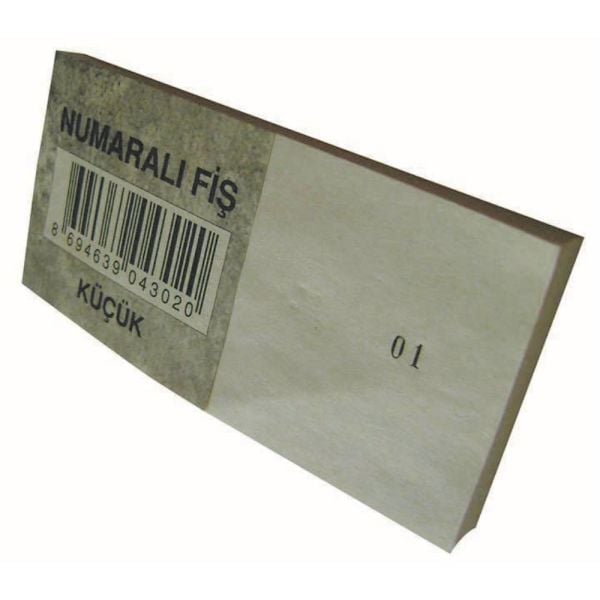 Dilman Numaralı Fiş Küçük 5X11 4302