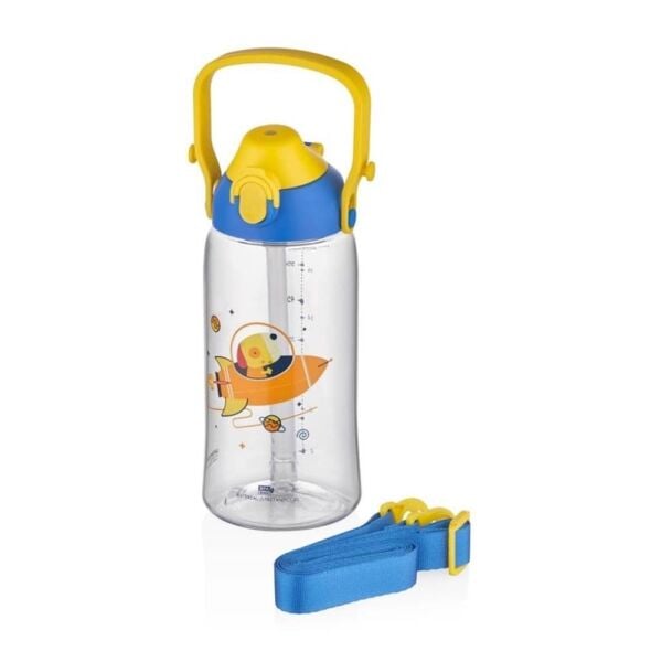 Uzspace Pipetli 680 ml Tritan Matara 2202 Mavi