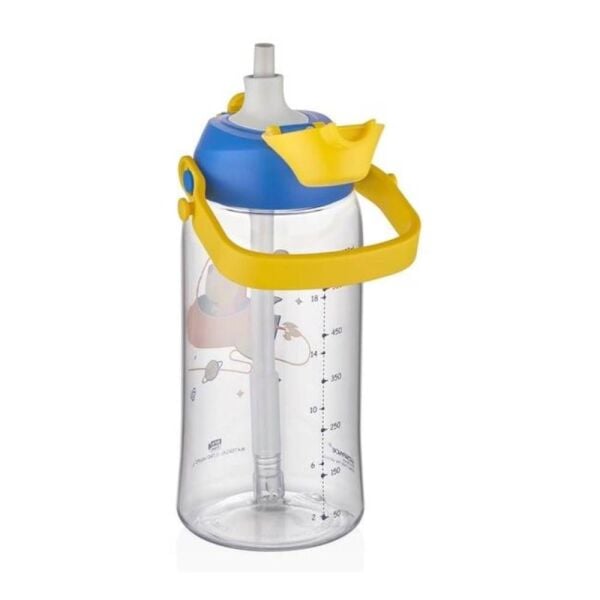 Uzspace Pipetli 680 ml Tritan Matara 2202 Mavi