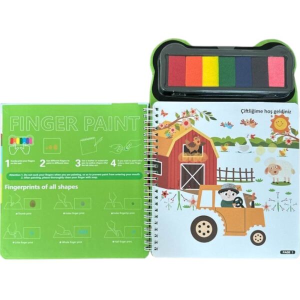 Lino LP-601 Parmak Boyama Aktivite Kitabı Çiftlik Temalı