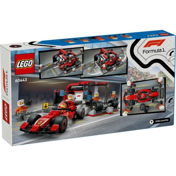 LEGO® City Ferrari Arabalı F1® Pit Stop ve Pit Ekibi 60443