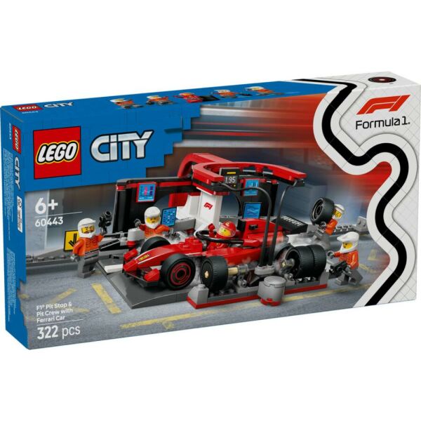 LEGO® City Ferrari Arabalı F1® Pit Stop ve Pit Ekibi 60443