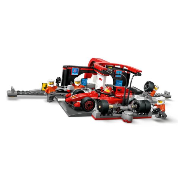 LEGO® City Ferrari Arabalı F1® Pit Stop ve Pit Ekibi 60443