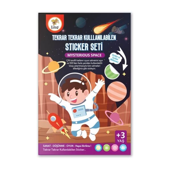 Lino LS-701 Hayvanlar Stickerlı Boyama Kitabı Komik Yüzler