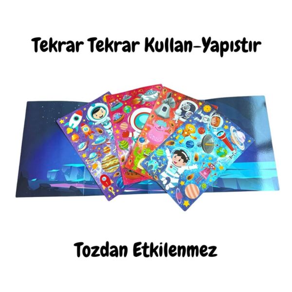 Lino LS-701 Hayvanlar Stickerlı Boyama Kitabı Komik Yüzler