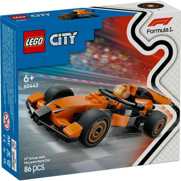 LEGO® City McLaren Yarış Arabalı F1® Sürücüsü 60442
