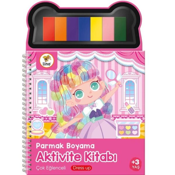 Lino LP-602 Parmak Boyama Kitabı Dress Up Giysi Giydirme Temalı