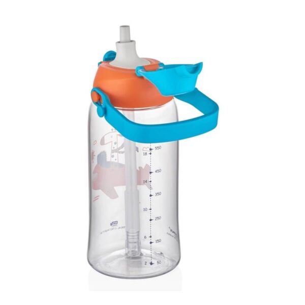 Uzspace Pipetli 680 ml Tritan Matara 2202 Turuncu