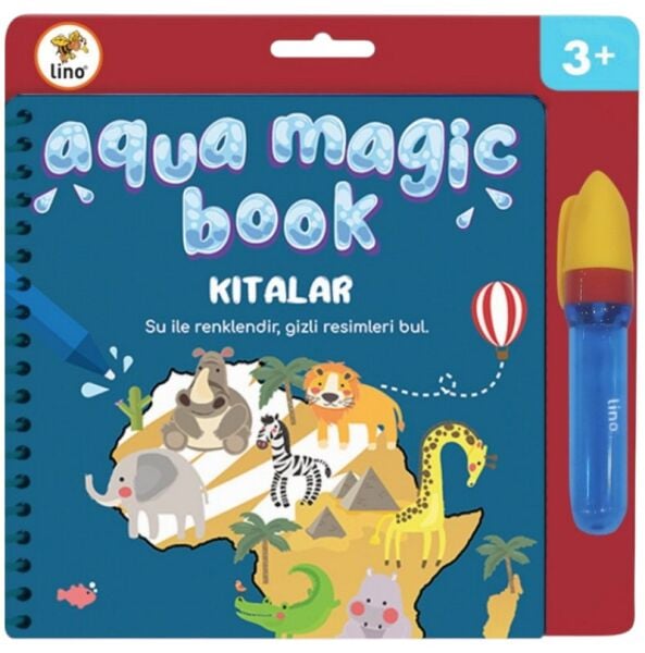 Lino TLF-1001 Aqua Magic Book Kıtalar Sihirli Boyama