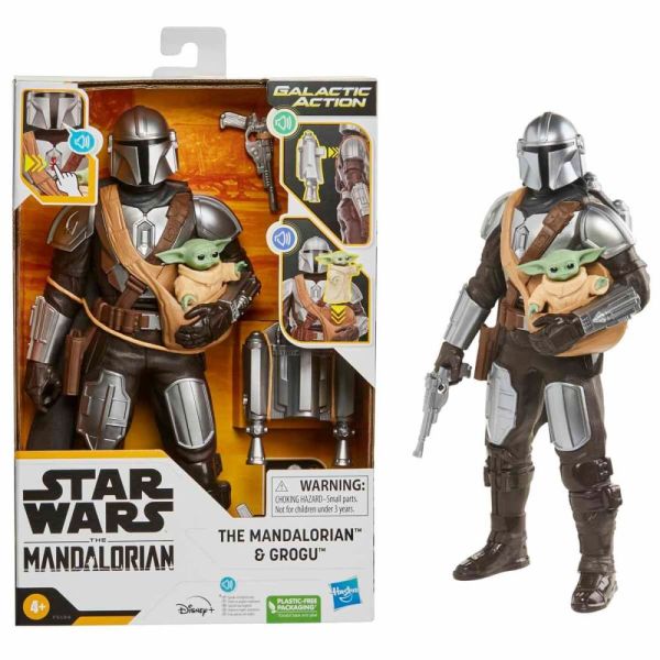 Star Wars Mandalorian Ve Grogu İnteraktif Elektronik 2 li Figür F5194
