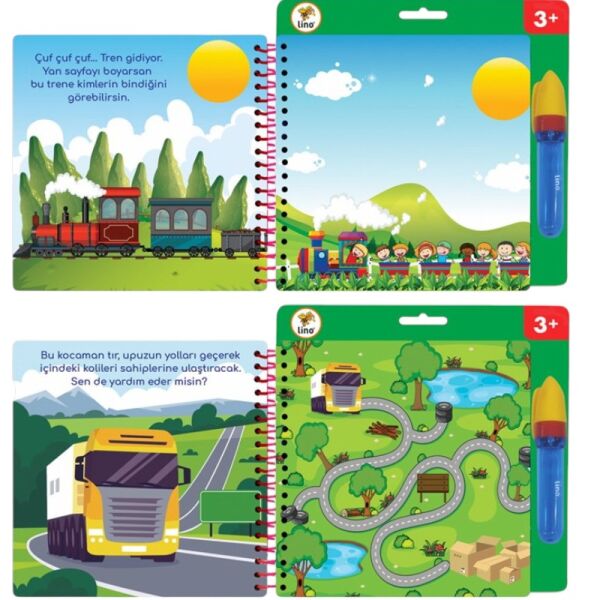 Lino TFL-1006 Aqua Magic Book Araçlar Sihirli Boyama Kitabı