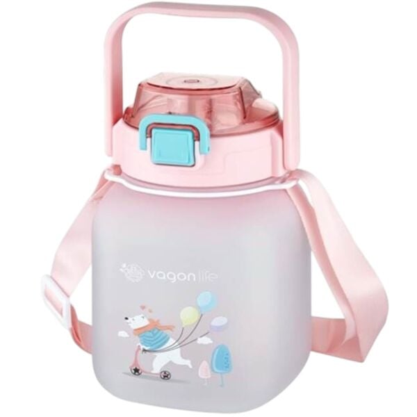 Vagonlife Soft Touch 1100 ml Tritan Matara VGN2275 Pembe