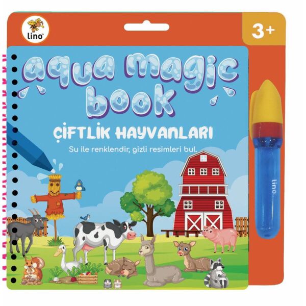 Lino TFL-1007 Aqua Magic Book Çiftlik Sihirli Boyama Kitabı