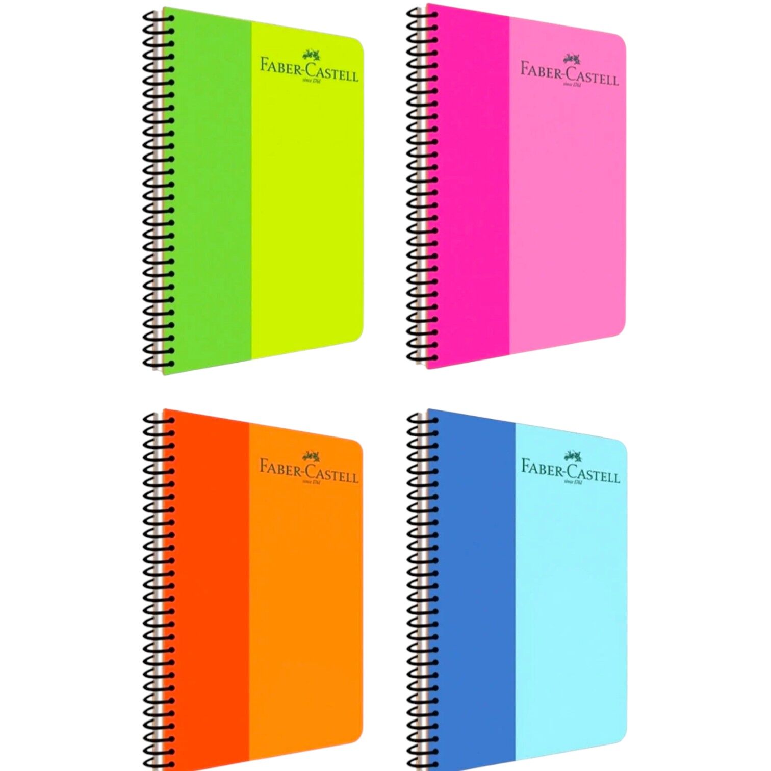 Faber Castell A4 100 Yaprak Çizgili Plastik Kapak Spiralli Defter 10504