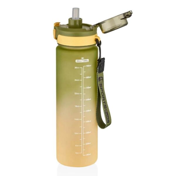 Vagonlife Soft Touch 1100 ml Motivasyon Matara VGN2310 Yeşil