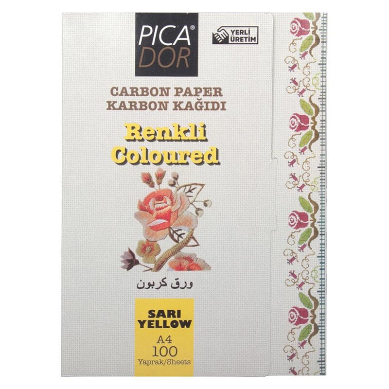 Picador Karbon Kağıdı A4 100 lü Sarı
