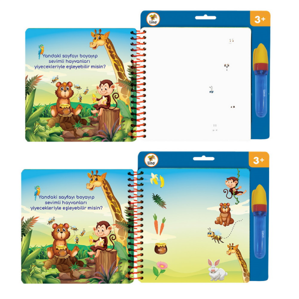 Lino TLF-1002 Aqua Magic Book Oyunlar Sihirli Boyama Kitabı