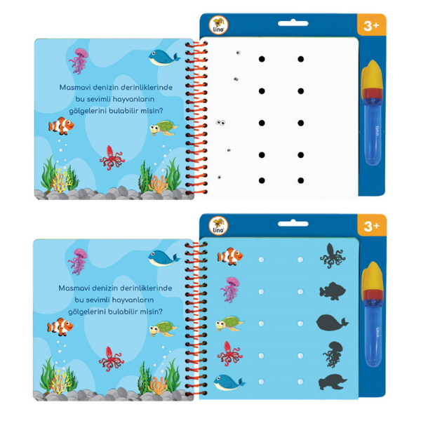 Lino TLF-1002 Aqua Magic Book Oyunlar Sihirli Boyama Kitabı