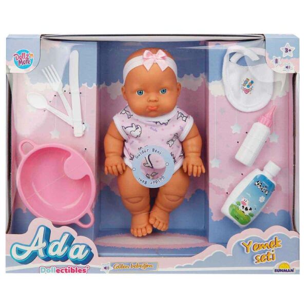 Dollzn More Ada Gülen Bebeğim Yemek Seti 01020120