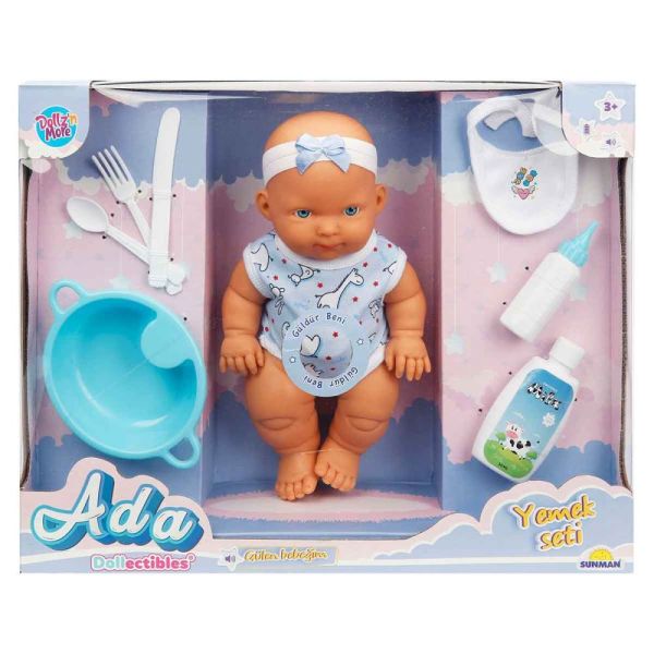 Dollzn More Ada Gülen Bebeğim Yemek Seti 01020120