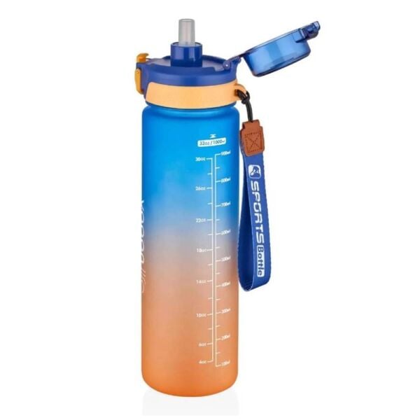 Vagonlife Soft Touch 1100 ml Motivasyon Matara VGN2310 Mavi