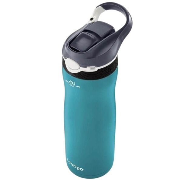 Contigo Ashland Chill Tek El Bas İç Çelik Su Matarası 590ml Turkuaz