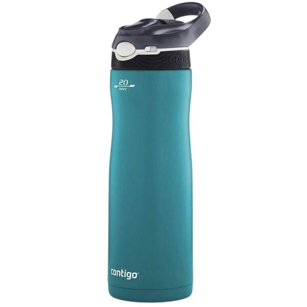 Contigo Ashland Chill Tek El Bas İç Çelik Su Matarası 590ml Turkuaz