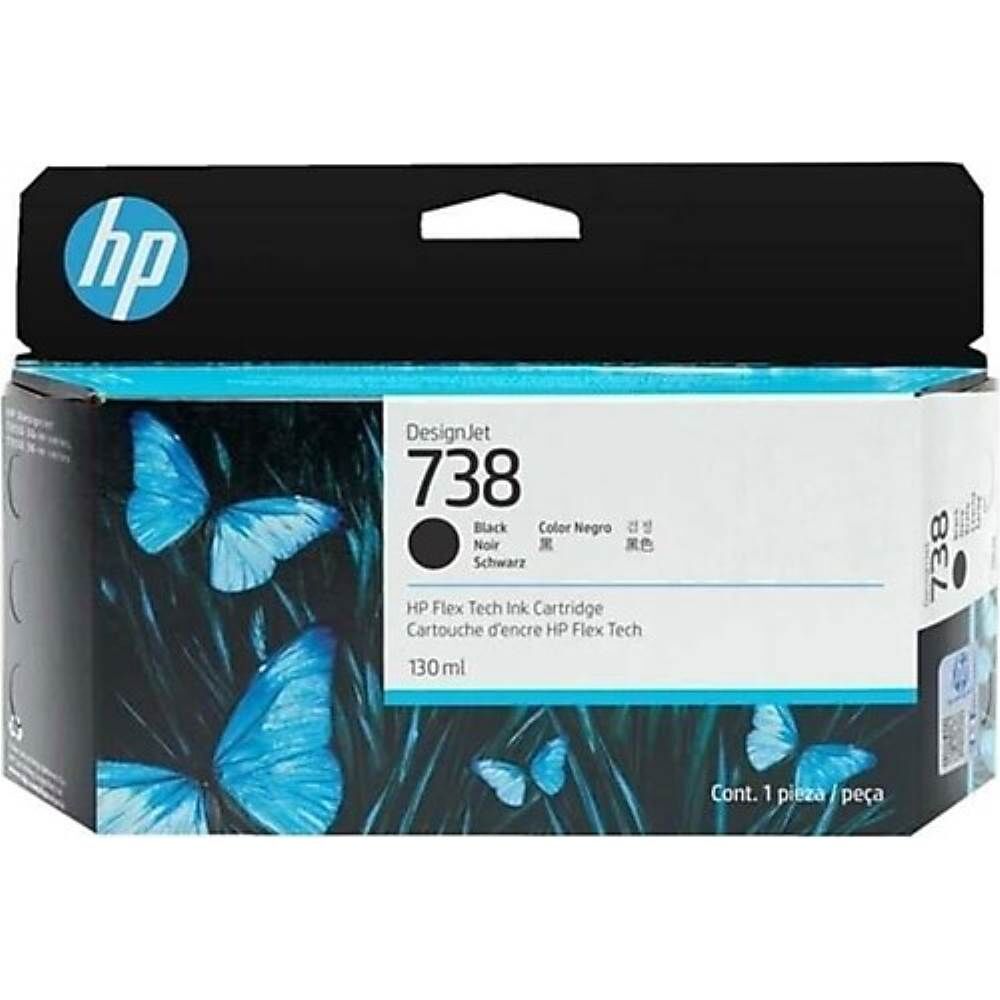 HP 738 Black Siyah 130ML Plotter Kartuşu 498N4A
