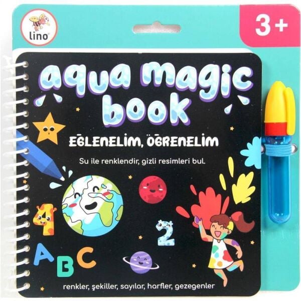 Lino TLF-1004 Aqua Magic Book Öğrenelim Boyama Kitabı
