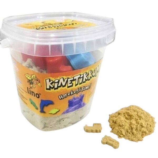 Lino Kinetik Kum 500 gr Kovalı 3 Kalıplı LN-500 Naturel