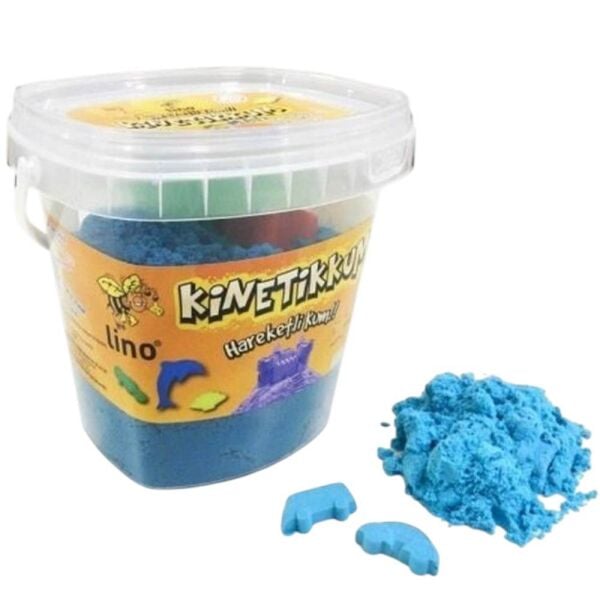 Lino Kinetik Kum 500 gr Kovalı 3 Kalıplı LN-500 Mavi