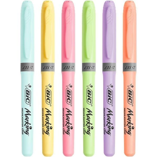 Bic Brite Liner Grip Fosforlu Kalem Pastel 6 Renk 992561