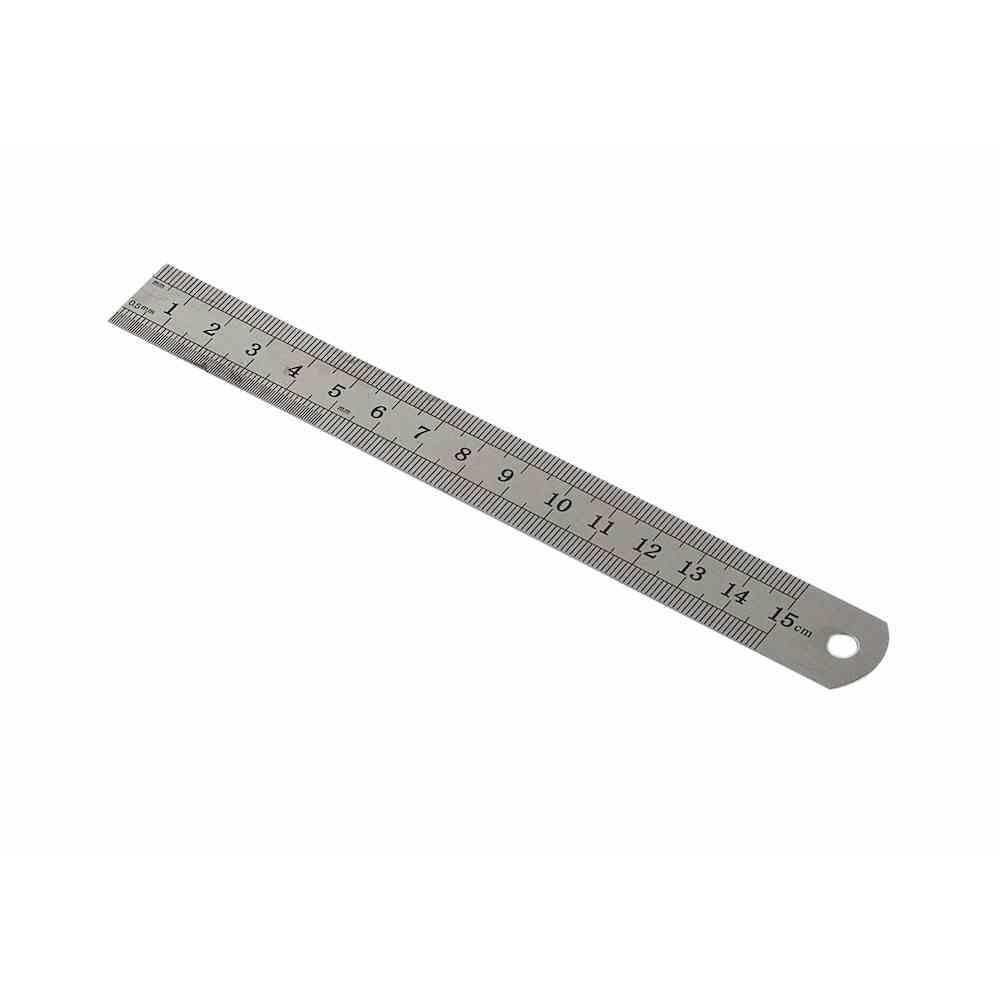 Kraf Çelik Cetvel 15 cm Inch Ölçülü 515G