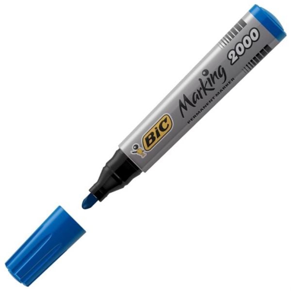 Bic Permanent Markör Kalem Yuvarlak Uç 2000 Mavi 820914