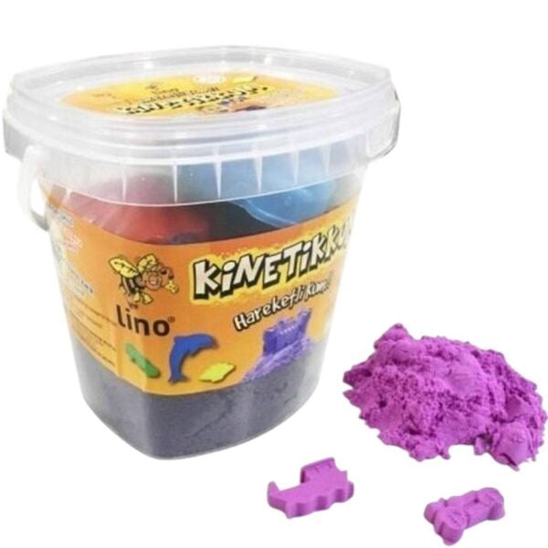 Lino Kinetik Kum 500 gr Kovalı 3 Kalıplı LN-500 Mor