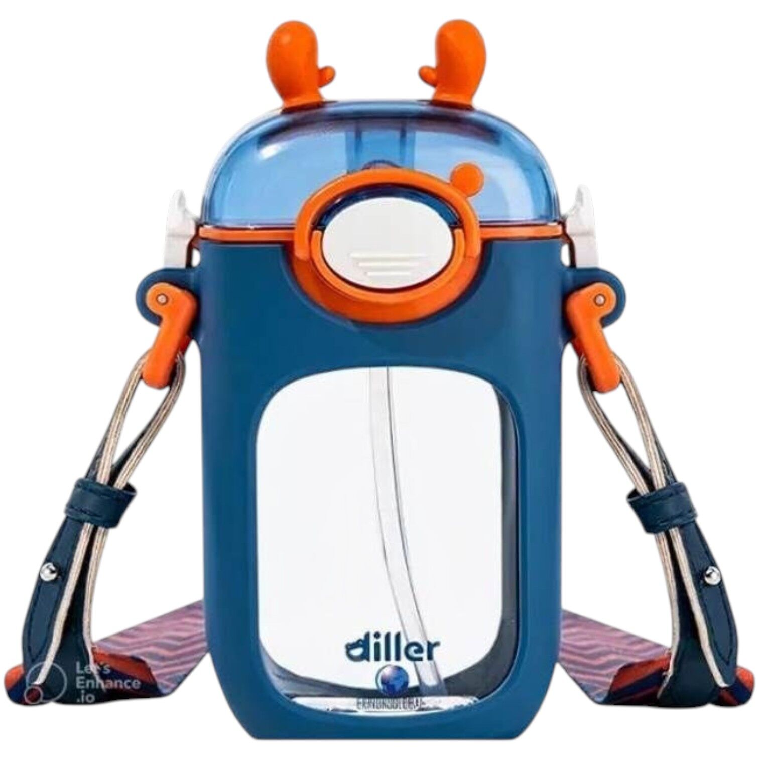 Diller 400 ml Geyik Tritan Matara T4015 Mavi