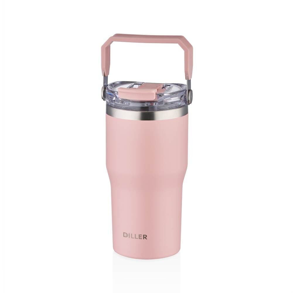Diller 620 ml Çelik Matara D9168 Pembe