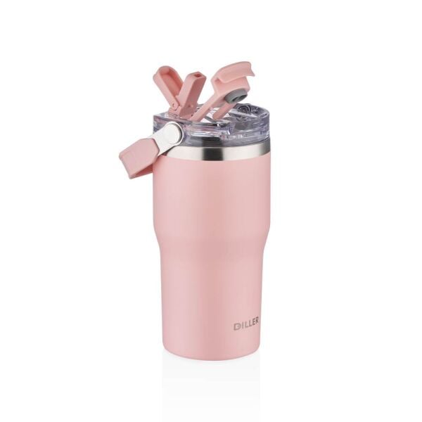 Diller 620 ml Çelik Matara D9168 Pembe