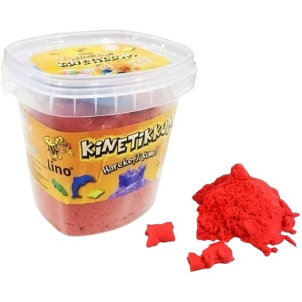 Lino Kinetik Kum 500 gr Kovalı 3 Kalıplı LN-500 Kırmızı