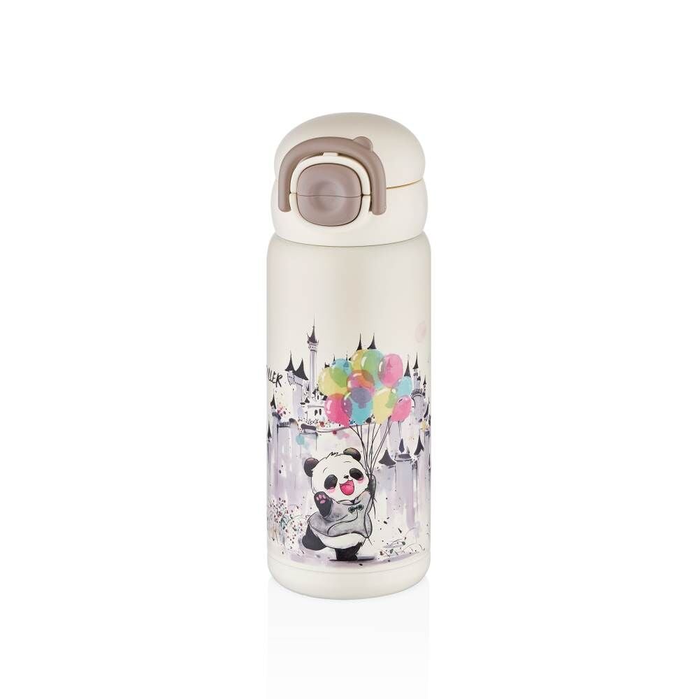 Diller 600 ml Çelik Termos Matara D9252 Beyaz