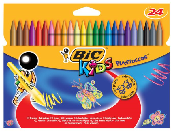 Bic Plastidecor Pastel Boya 24 Renk Silinebilir 829772