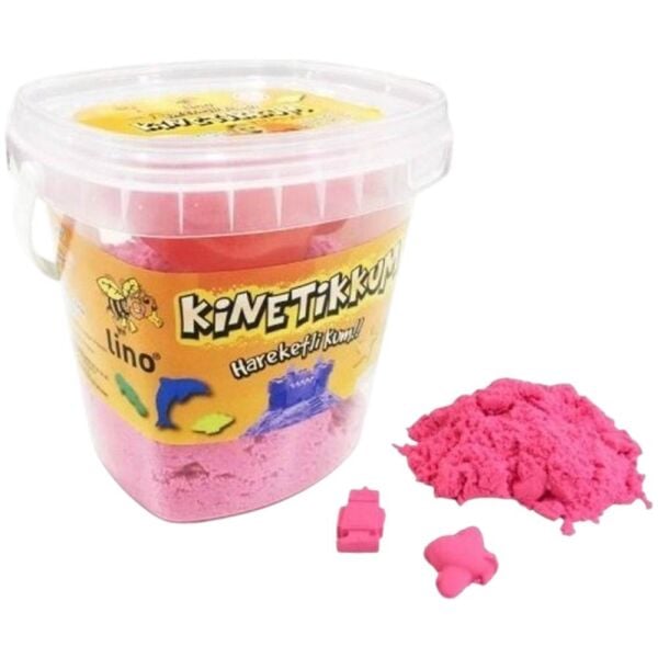 Lino Kinetik Kum 500 gr Kovalı 3 Kalıplı LN-500 Pembe