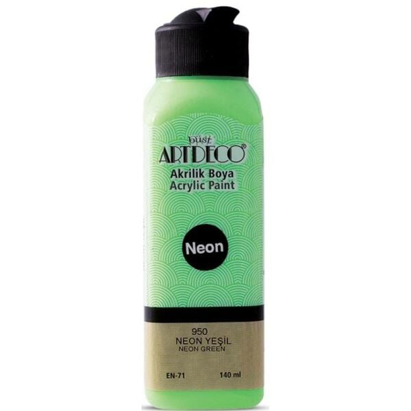 Artdeco Akrilik Boya Neon 140 Ml Yeşil Y-070R-950
